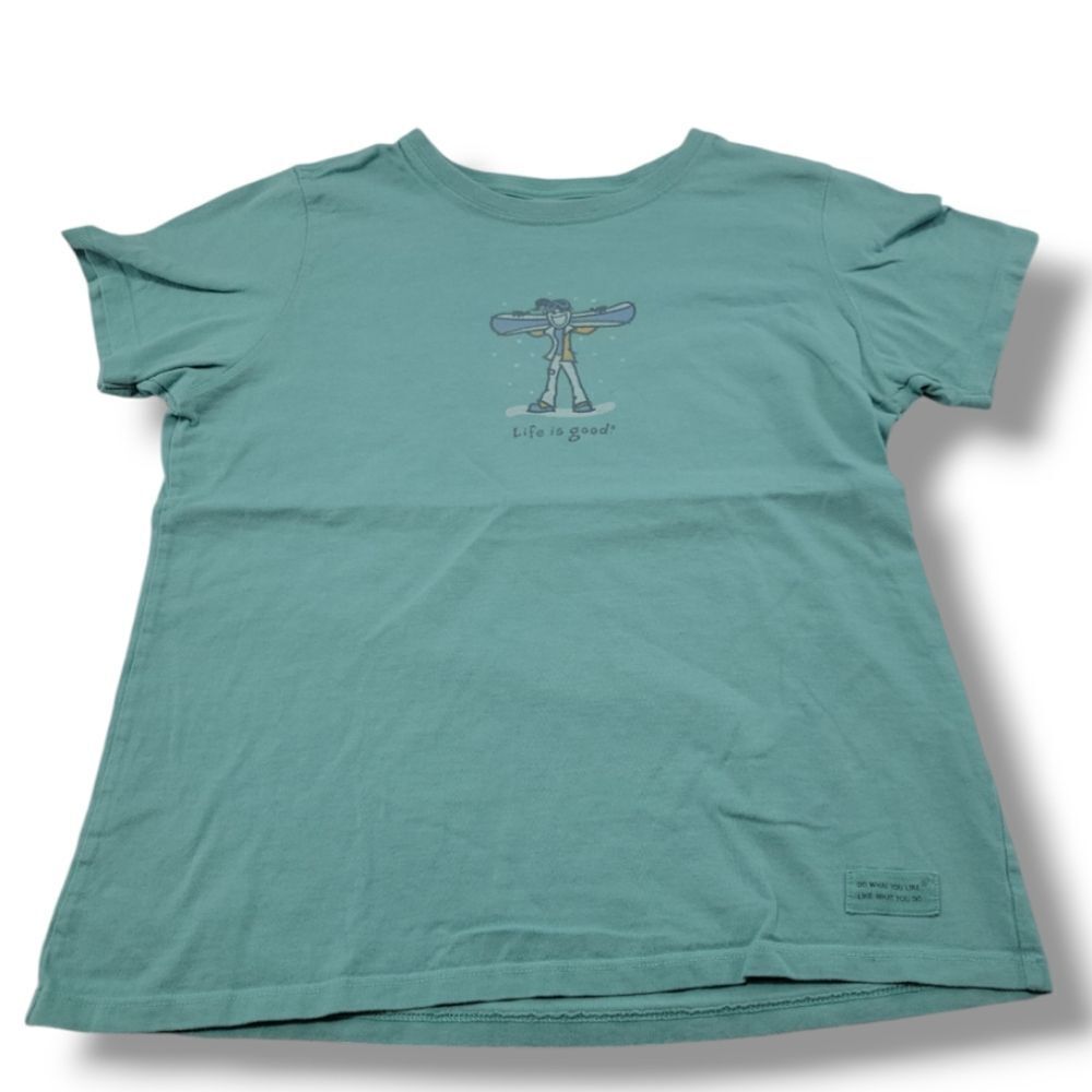 Good Kids By Life Is Good Shirt Size XL Girls (12-14) - Snowboarding Graphic Tee